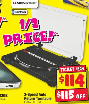 JB Hi-Fi 2-Speed Auto Return Turntable offer