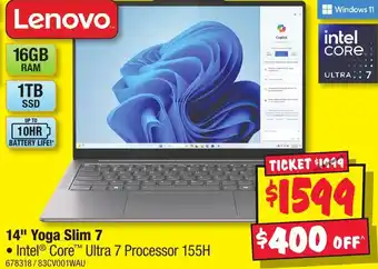JB Hi-Fi 14" Yoga Slim 7 offer