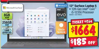 JB Hi-Fi 13" Surface Laptop 5 offer
