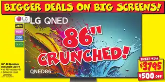 JB Hi-Fi 86" 4K Quantum Dot Smart LED TV offer