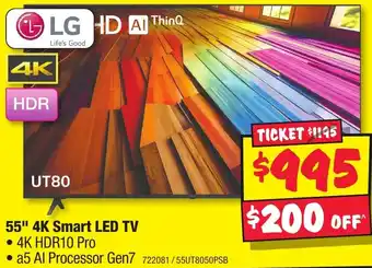 JB Hi-Fi 55" 4K Smart LED TV offer