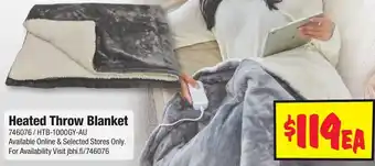 JB Hi-Fi Heated Throw Blanket offer