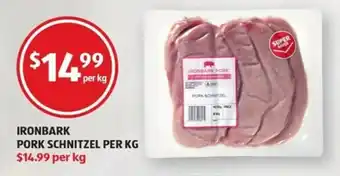 ALDI Ironbark Pork Schnitzel offer