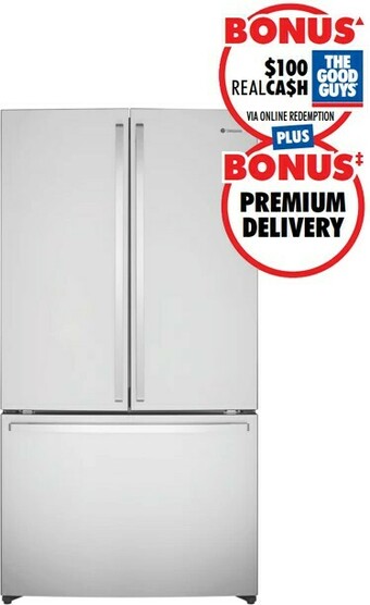 The Good Guys Westinghouse 565L French Door Refrigerator offer
