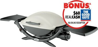 The Good Guys Weber Q LPG - Titanium offer