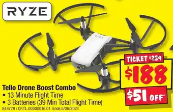 JB Hi-Fi Tello Drone Boost Combo offer