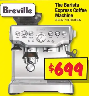 JB Hi-Fi The Barista Express Coffee Machine offer