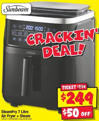 JB Hi-Fi SteamFry 7 Litre Air Fryer + Steam offer