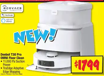 JB Hi-Fi Deebot T30 Pro OMNI Floor Clean offer
