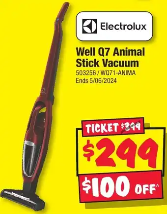 JB Hi-Fi Well Q7 Animal Stick Vacuum offer