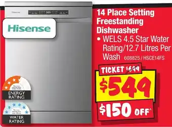 JB Hi-Fi 14 Place Setting Freestanding Dishwasher offer