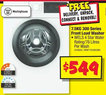 JB Hi-Fi 7.5KG 300 Series Front Load Washer offer