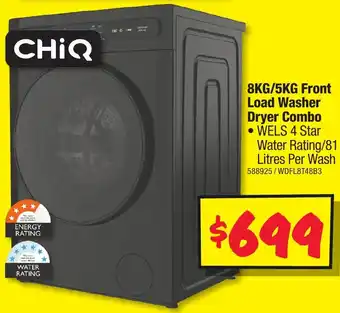 JB Hi-Fi 8KG/5KG Front Load Washer Dryer Combo offer