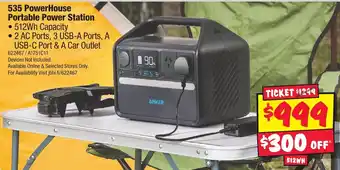 JB Hi-Fi 535 PowerHouse Portable Power Station offer