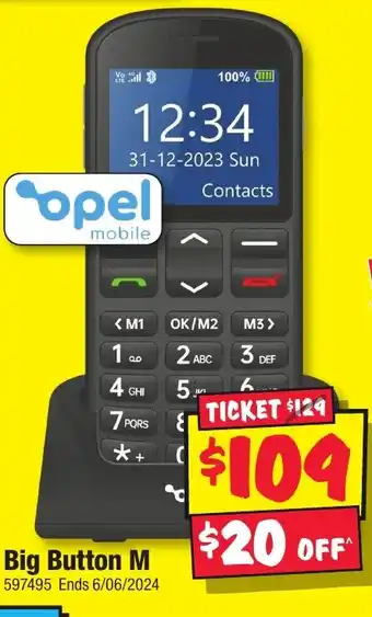 JB Hi-Fi Big Button M offer