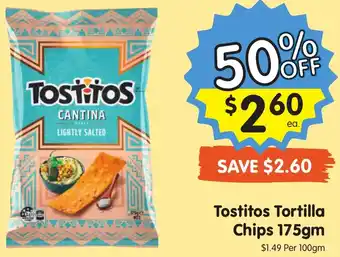 Spar Tostitos Tortilla Chips 175gm offer