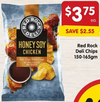 Spar Red Rock Deli Chips 150-165gm offer