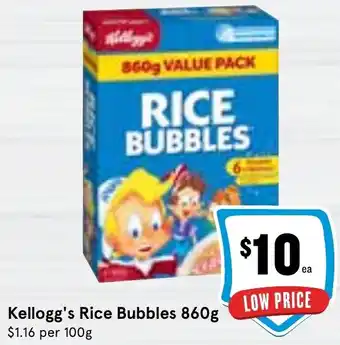Ritchies Kellogg's Rice Bubbles 860g offer