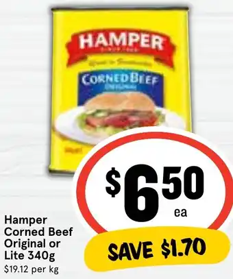 Ritchies Hamper Corned Beef Original or Lite 340g offer