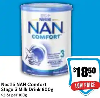Nestlé NAN Comfort Stage 3 Milk Drink 800g