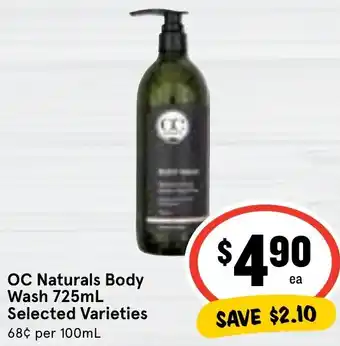 Ritchies OC Naturals Body Wash 725mL Selected Varieties offer