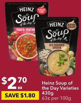 Ritchies Heinz Soup of the Day Varieties 430g offer