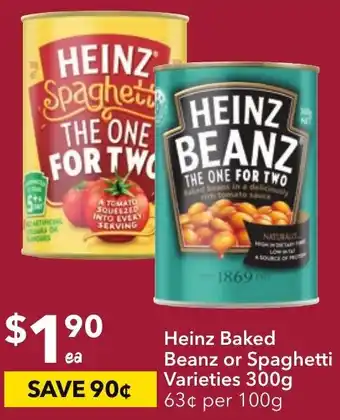 Ritchies Heinz Baked Beanz or Spaghetti Varieties 300g offer