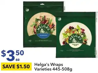 Ritchies Helga's Wraps Varieties 445-508g offer