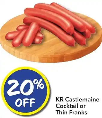 Ritchies KR Castlemaine Cocktail or Thin Franks offer