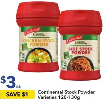 Ritchies Continental Stock Powder Varieties 120-130g offer