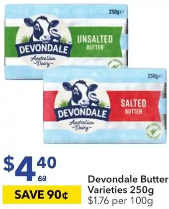 Ritchies Devondale Butter Varieties 250g offer