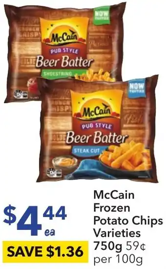 Ritchies McCain Frozen Potato Chips Varieties 750g offer
