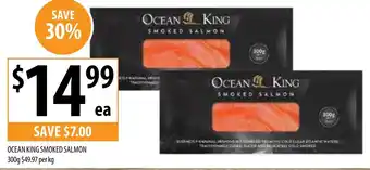 Supabarn OCEAN KING SMOKED SALMON 300g offer