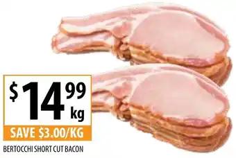 Supabarn BERTOCCHI SHORT CUT BACON offer