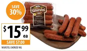 WURSTEL CHORIZO 1KG