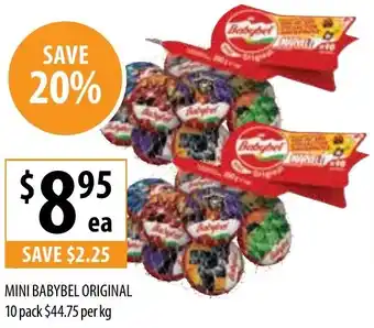 Supabarn MINI BABYBEL ORIGINAL 10 pack offer