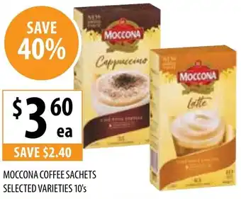 Supabarn MOCCONA COFFEE SACHETS SELECTED VARIETIES 10's offer