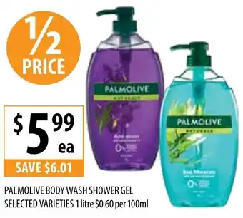 Supabarn PALMOLIVE BODY WASH SHOWER GEL SELECTED VARIETIES 1 litre offer