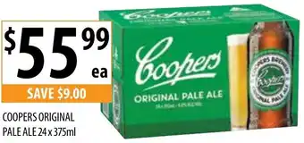Supabarn COOPERS ORIGINAL PALE ALE 24 x 375ml offer