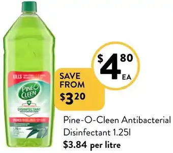 Foodworks Pine-O-Cleen Antibacterial Disinfectant 1.25l offer