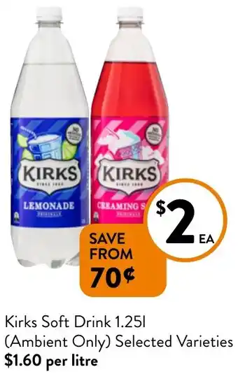 Kirks Soft Drink 1.25l