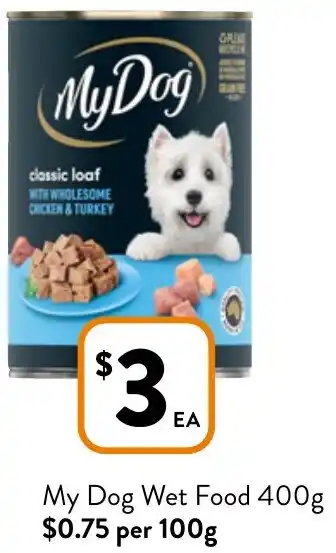 Foodworks My Dog Wet Food 400g offer