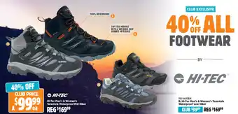 Anaconda Hi-Tec Men's & Women's Tarantula Waterproof Mid Hiker offer