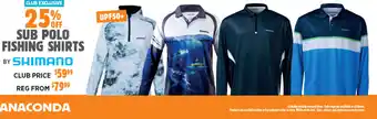 Anaconda SUB POLO FISHING SHIRTS offer