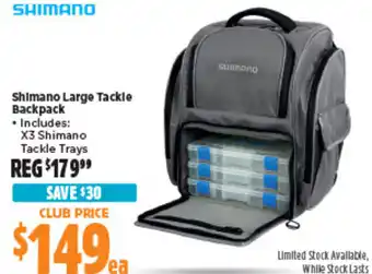 Anaconda Shimano Large Tackle Backpack offer
