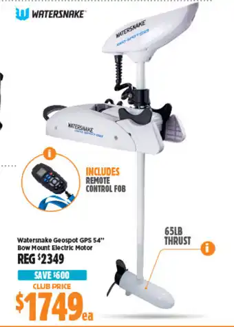 Anaconda Watersnake Geospot GPS 54" Bow Mount Electric Motor offer