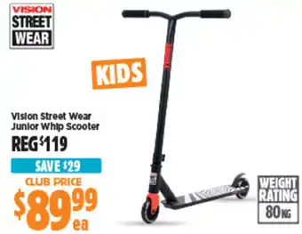 Anaconda Vision Street Wear Junior Whip Scooter offer