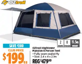 Anaconda Oztrall Hightower Mansion 8 Person Tent offer