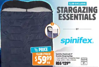 Anaconda Spinifex Daybreak 0° Double Sleeping Bag offer