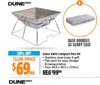 Anaconda Dune 4WD Compact Fire Pit offer